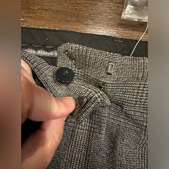 Express Studio Plaid Flare Pants- size 12 - Picture 3 of 9